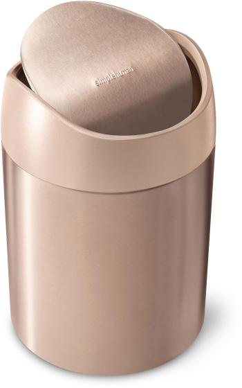 Szemetes Simplehuman Mini szemetes 1,5 l, Rose Gold rozsdamentes acél, CW2085