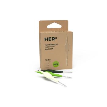 HERBADENT Hero medzizubné kefky mix 12 kusov