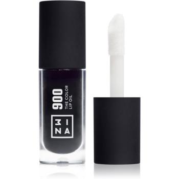 3INA The Color Lip Oil hydratační olej na rty odstín 900 - Jet black, sheer 4 ml