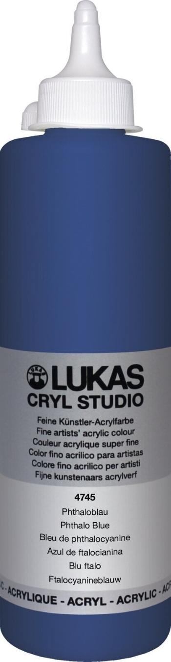 Lukas Cryl Studio Plastic Bottle Akrylová barva Phthalo Blue 500 ml 1 ks