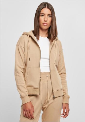 Urban Classics Ladies Organic Terry Zip Hoody unionbeige - XL