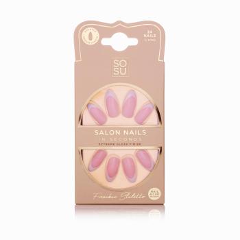 SOSU Cosmetics Umělé nehty Frenchie (Salon Nails) 24 ks