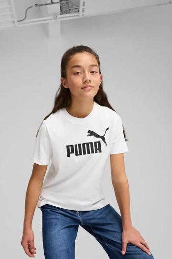Detské tričko Puma ESS No. 1 Logo Tee biela farba, 684892