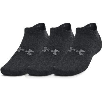 Under Armour ESSENTIAL NO SHOW 3PK Unisex ponožky, černá, velikost