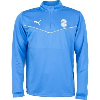 Puma TEAMRISE 1/4 ZIP TOP FK MLADÁ BOLESLAV Pánská mikina, modrá, velikost