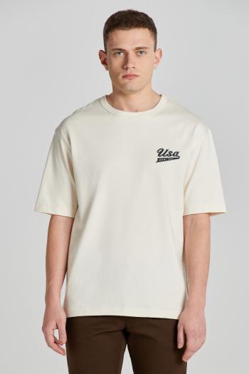 TRIČKO GANT USA T-SHIRT CREAM