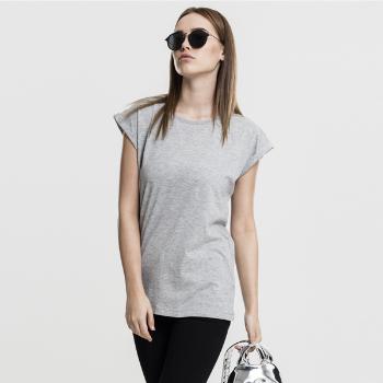 Dámské tričko Urban Classics Ladies Extended Shoulder Tee grey - XS