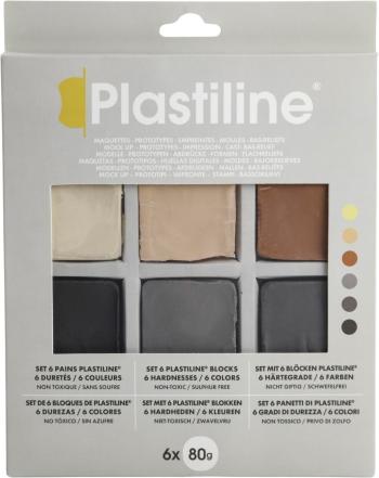 Plastiline Set Plasticine Sample Blocks Profesionální modelovací hmota 6 x 80 g