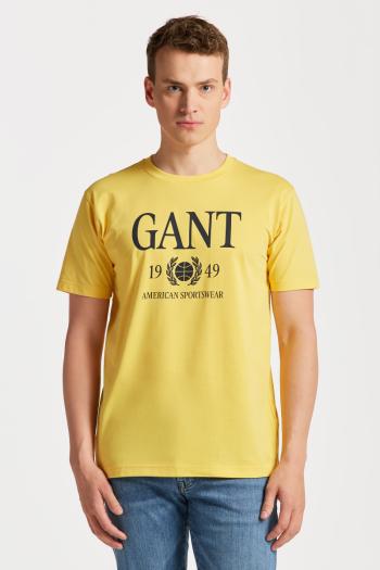 TRIČKO GANT RETRO CREST T-SHIRT WARM YELLOW