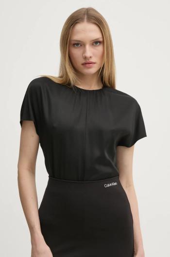 Halenka Calvin Klein dámská, černá barva, hladká, K20K207839