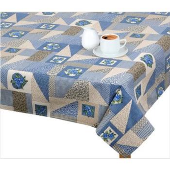 Bellatex Ubrus EMA - 140 × 180 cm - patchwork modrý (7482)