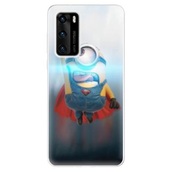 Odolné silikonové pouzdro iSaprio - Mimons Superman 02 - Huawei P40