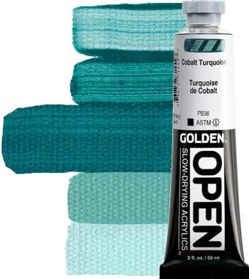 Golden Artist Colors Open Akrylová barva Cobalt Turquoise 59 ml 1 ks