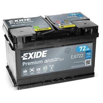 EXIDE Premium 72Ah, 12V, EA722 (EA722)