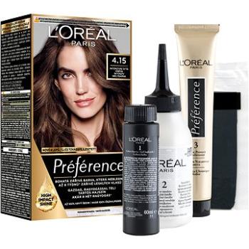 L'ORÉAL PARIS Préférence 4.15/M1 Caracas Intenzivní ledově čokoládová (3600010013389)