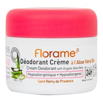 Deodorant krémový 24h hypoalergenní s aloe vera 50 g BIO   FLORAME