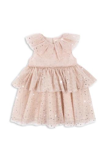 Dívčí šaty Konges Sløjd FAIRY DRESS růžová barva, mini, KS101513