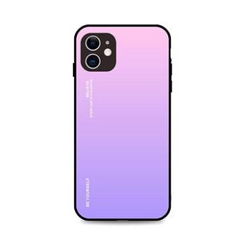 TopQ Kryt LUXURY iPhone 11 pevný duhový růžový 91301 (91301)