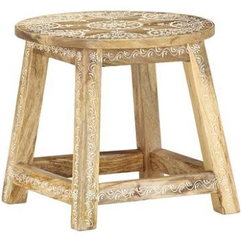 287445 Hand-painted Stool 38x38x35 cm Solid Mango Wood, 287445 (287445)