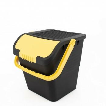 Odpadkový kôš na triedený odpad Practic, 35 l, žlté veko