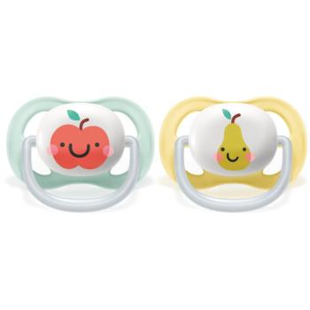 Philips Avent Ultra Air 0-6 m dudlík Neutral Apple 2 ks