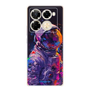 Odolné silikonové pouzdro iSaprio - Neon Astronaut - Infinix Note 40 PRO / Note 40 PRO+ 5G