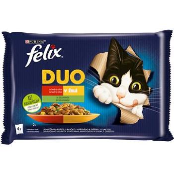 Felix Fantastic DUO jehněčí a kuře s rajčaty, vepřové a zvěřina s cuketou 4 x 85 g (7613039777824)