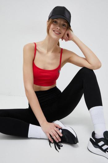 Top Fila x Hailey Bieber dámský, červená barva