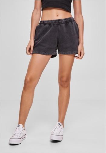 Urban Classics Ladies Stone Washed Shorts black - L