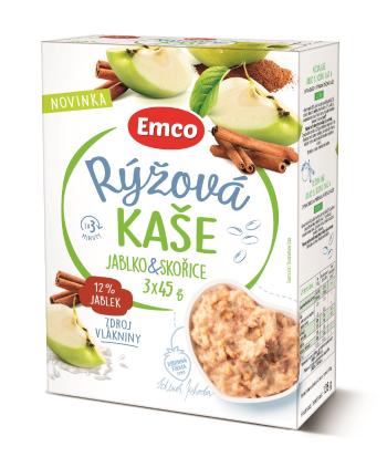 Emco Rýžová kaše jablko a skořice 3x45 g