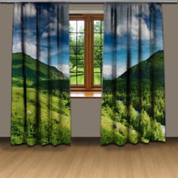 Závesy Príroda (Rozmer: 140x250, Materiál: Interlock)