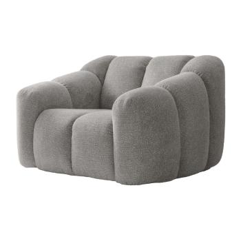 Világosszürke fotel Shell – Miuform