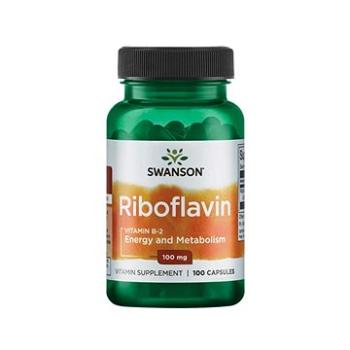 Swanson Riboflavin Vitamin B-2, 100 mg, kapslí (87614010182)