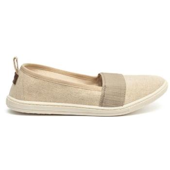 Oldcom OLIVIA LEN Dámské lněné slip-on, béžová, velikost