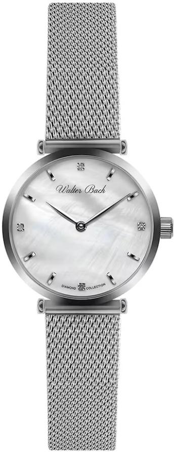 Walter Bach Coburg Silver Mesh cu diamante BAN-2514