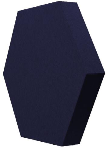 Mega Acoustic HexaPET 7 cm Navy Blue Absorpční penový panel