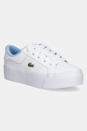 Sneakers boty Lacoste ZIANE PLATFORM LEATHER bílá barva, 48CFA0004