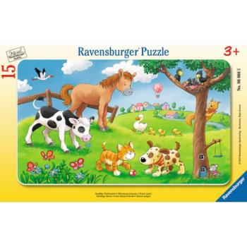 RAVENSBURGER Puzzle - Zvířecí přátelé, 15 dílů