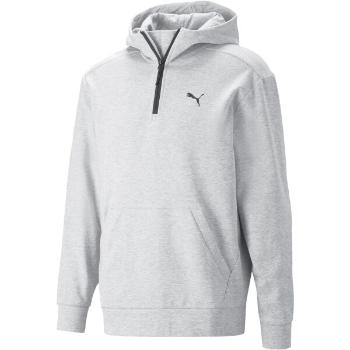 Puma RAD/CAL HALF-ZIP DK HOODIE Pánská mikina, šedá, velikost