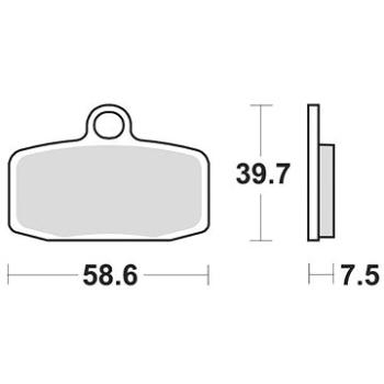 Braking brzdové destičky (sinterová směs CM44) (2ks) M501-267 (M501-267)