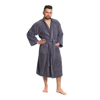 Interkontakt Pánský župan model KIMONO 02 Dark Grey