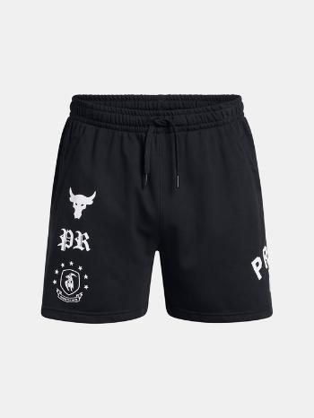 Under Armour Project Rock Terry Flc Boh Kraťasy Černá