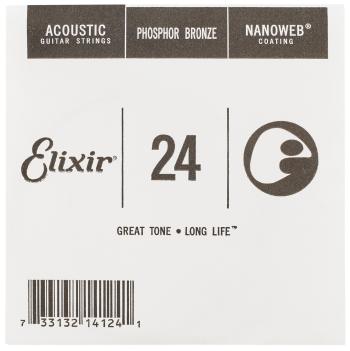 Elixir Nanoweb Phosphor Bronze Single .024"