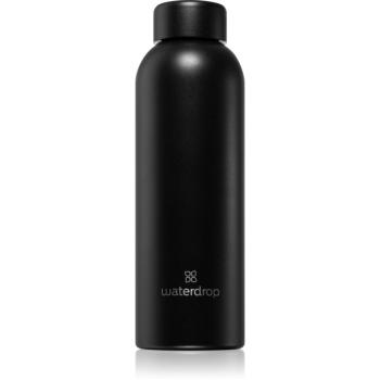 Waterdrop Thermo Steel nerezová láhev na vodu barva Black Matt 600 ml