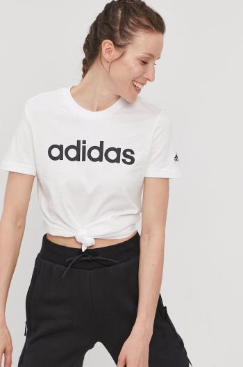 Tričko adidas GL0768 dámské, bílá barva