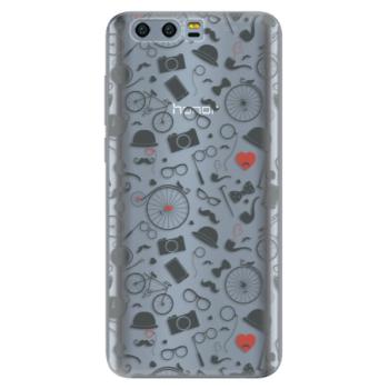 Odolné silikonové pouzdro iSaprio - Vintage Pattern 01 - black - Huawei Honor 9