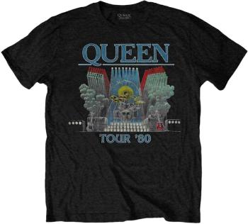 Queen Tričko Tour '80 Unisex Black M