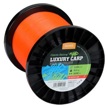 Giants fishing vlasec luxury carp high visibility orange - priemer 0,28 mm / nosnosť 7,9 kg / návin 5000 m