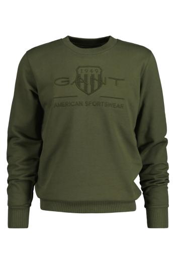 MIKINA GANT REG TONAL SHIELD C-NECK SWEAT JUNIPER GREEN