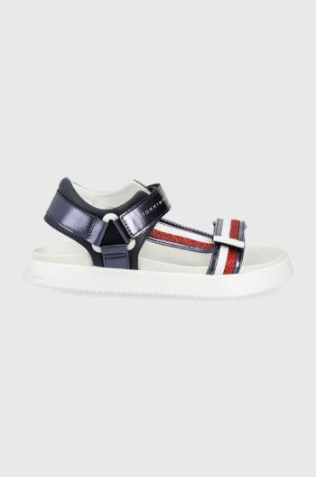 Dětské sandály Tommy Hilfiger tmavomodrá barva